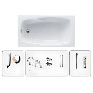 Tub with Deck Faucets