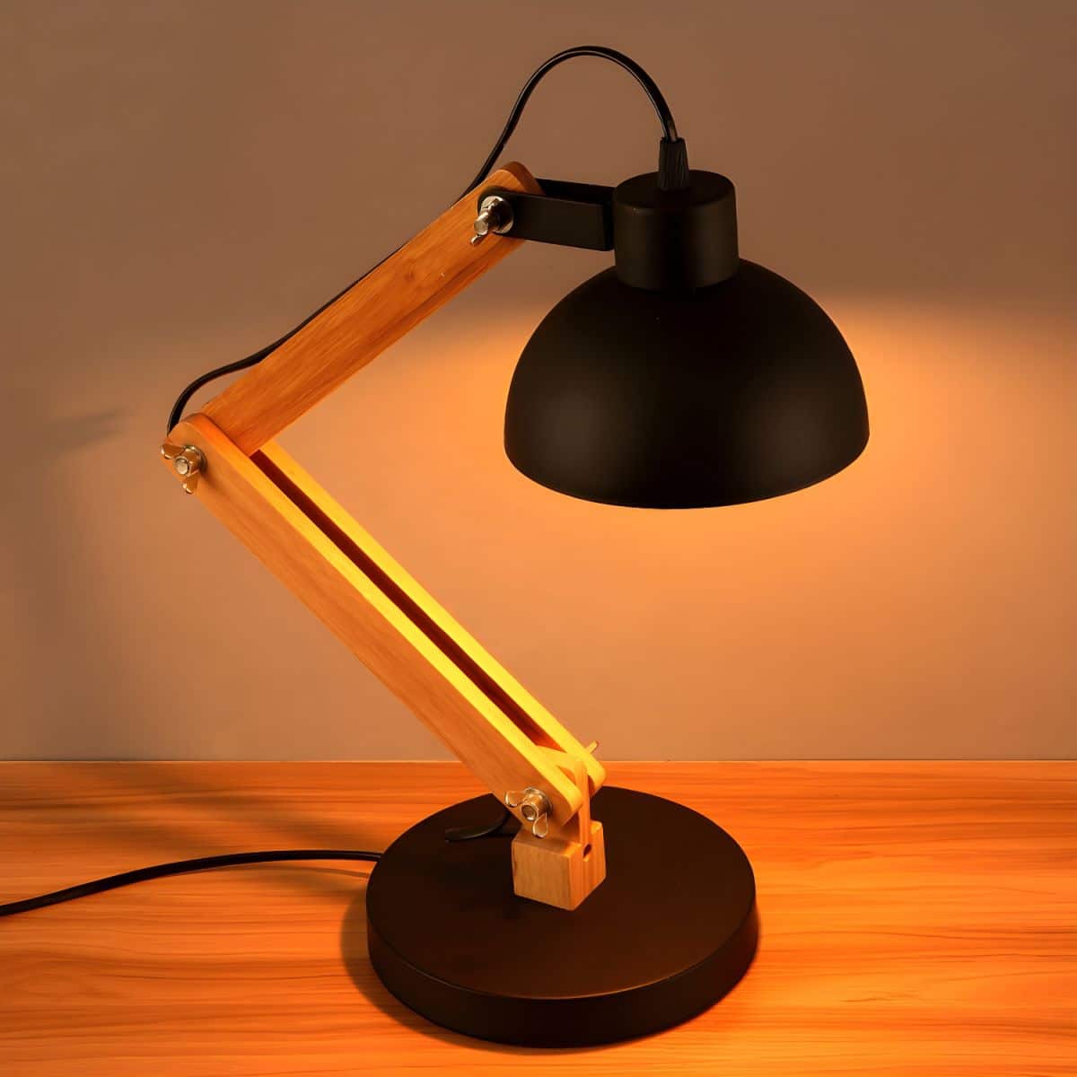 Domed Study Room Reading Light Loft Style Metal 1 Light Black/White ...